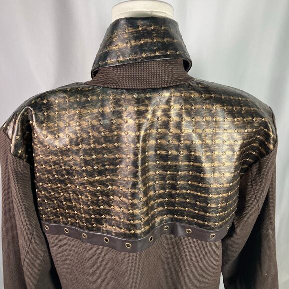 Spirit Halloween Steampunk Costume Jacket Brown Gold L Large‎ NWT Cosplay 14+ - Picture 3 of 16